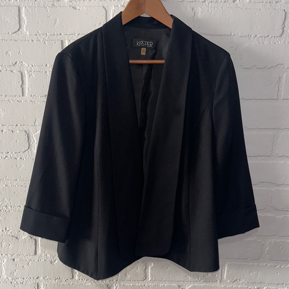 Kasper Women's Elegant Black Suit Jacket